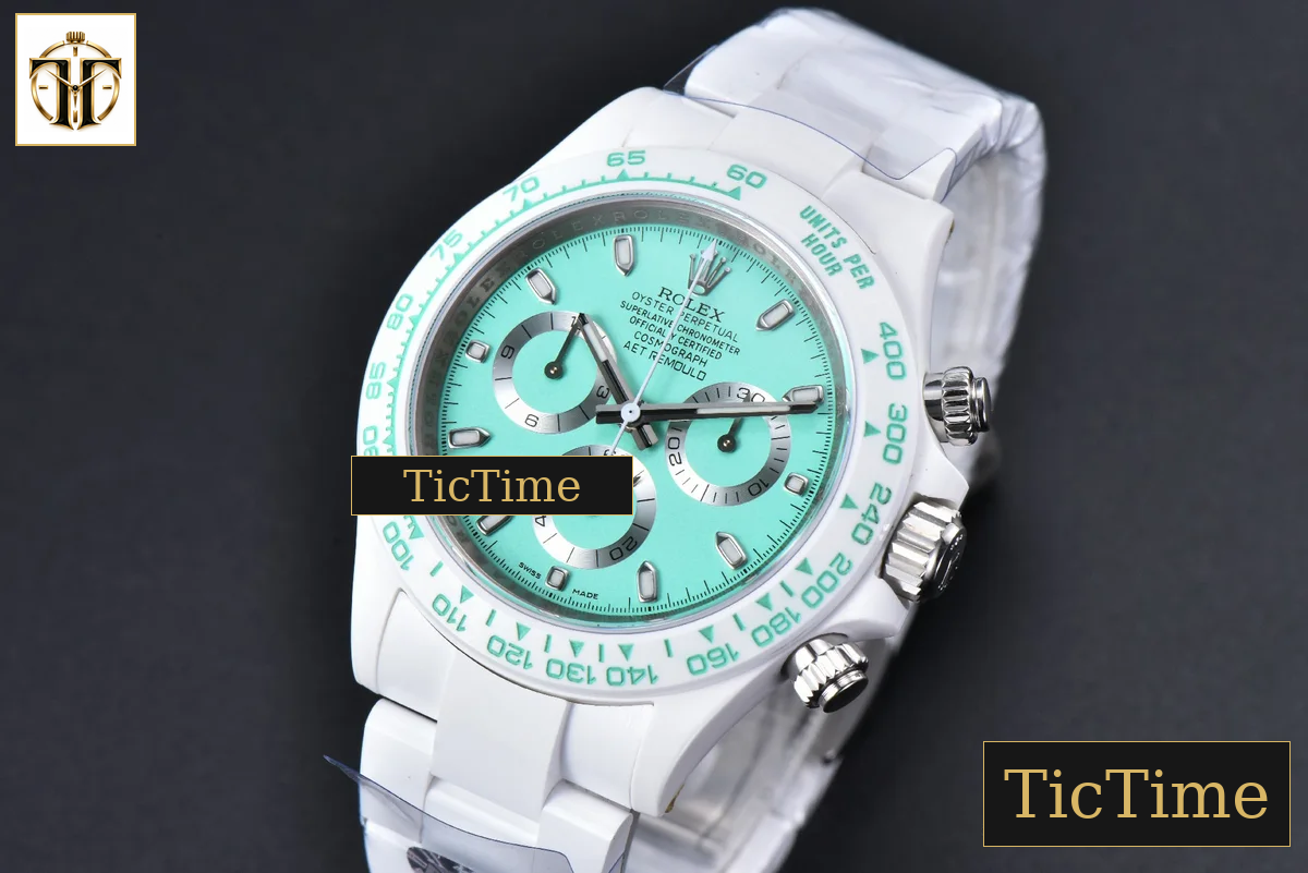 Daytona AETF White Ceramic Tiffany Dial Ceramic Bracelet V2 SA4130 — foto 4