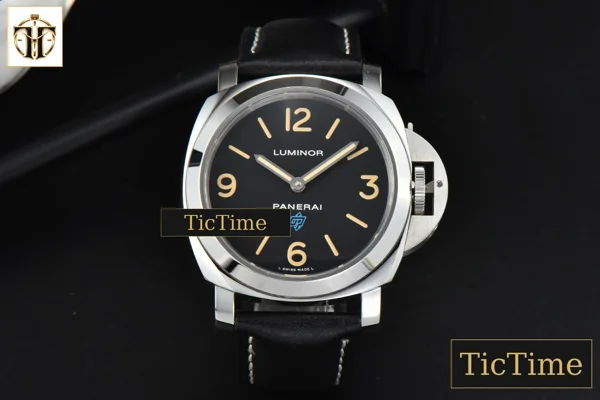 Foto frontal — PAM634 44mm HWF Black Dial Black Leather Strap A6497