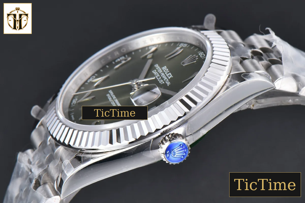 DateJust 126334 41mm BPF Olive Green Arabic Dial Jubilee Bracelet A2824 — foto 11