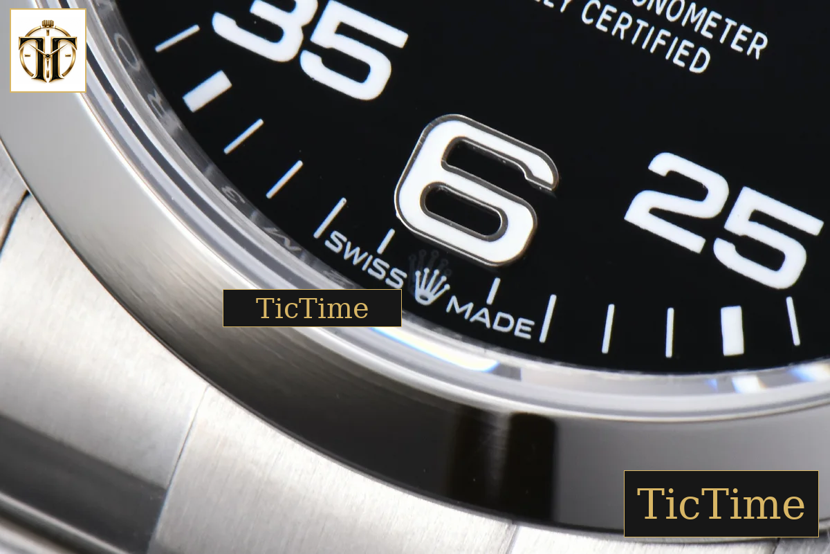 AirKing 904L 126900 40mm JVSF Black Dial SS Oyster Bracelet A3230 — foto 9