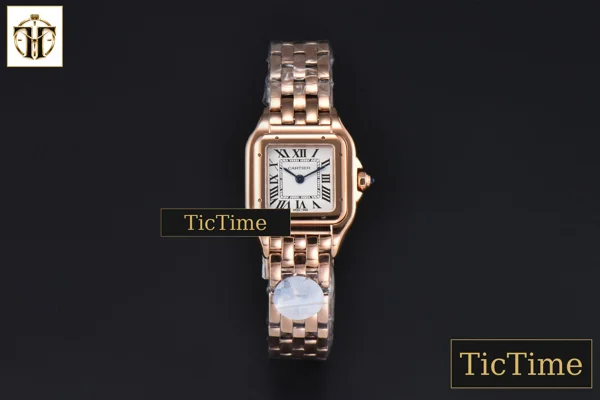 Foto frontal — Panthère Secrete Ladies 22mm BVF RG White Dial RG Bracelet Ronda Quartz