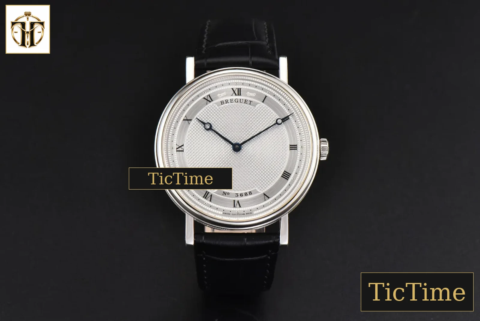 Classique 5157 38mm LTF White Dots Dial Roma Marker Black Leather Strap MY9015 — foto 3