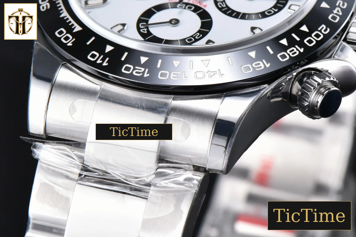 Daytona Panda 904L 116500 40mm VSF White Dial SS Braclet Mod A4130 — foto 11