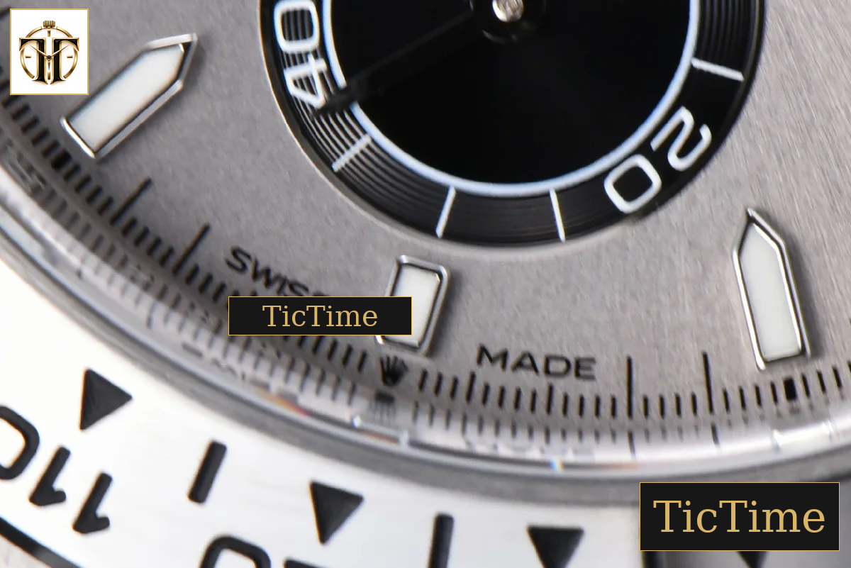 Daytona 126509 40mm Clean Factory Grey Black Subdial Lume Marker SS Bracelet DD4131 — foto 9
