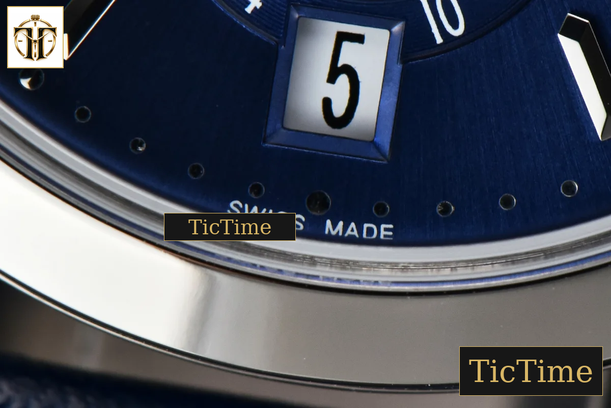 Complications 5396 38.5mm ZF Blue Dial Moonphase Stick Markers Black Leather Strap MY9015 — foto 8