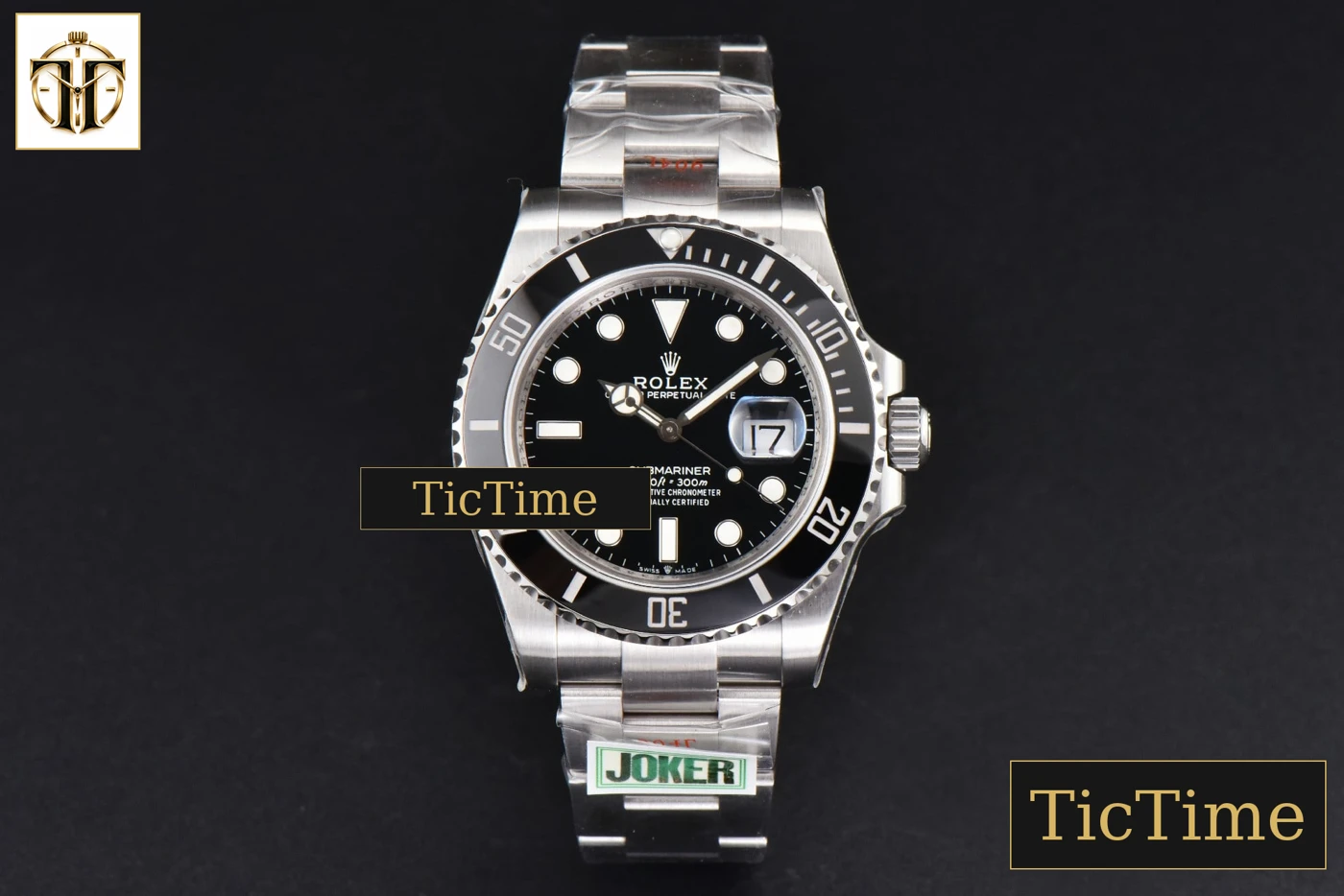 Vista frontal — Submariner 904L 126610LN 41mm Joker Factory VR3235