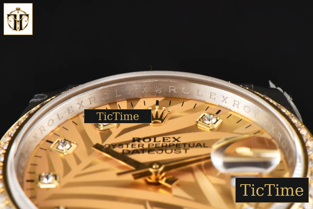 DateJust 36mm BPF YG/SS Diamond YG Plam Dial Diamond Marker Jubilee Bracelet 3235 — foto 13