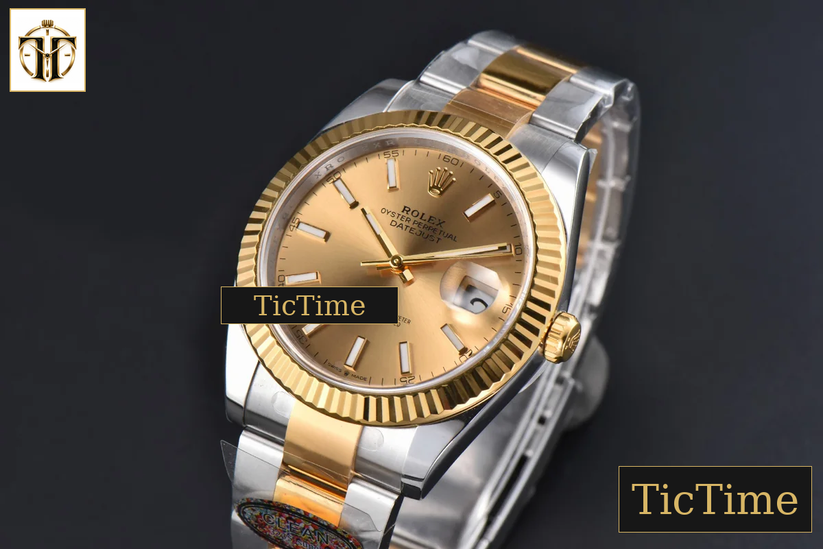 DateJust 126333 41mm Clean Factory YG/SS YG Dial Oyster Bracelet VR3235 — foto 4