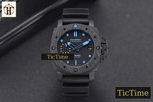 Foto frontal — Carbotech Submersible PAM960 42mm VSF Black Dial Rubber Strap Asia XXXIV