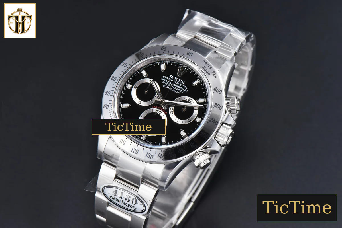 Daytona 904L 116520 40mm Clean Factory Black Dial 4130 — foto 5