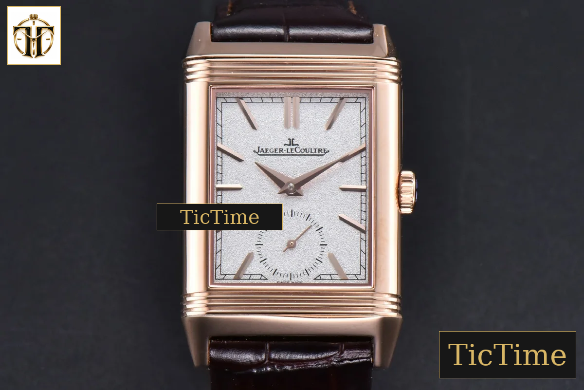 Master Reverso Tribute Small Seconds 30x47mm MGF RG White Dial Brown Leather Strap A854A — foto 2