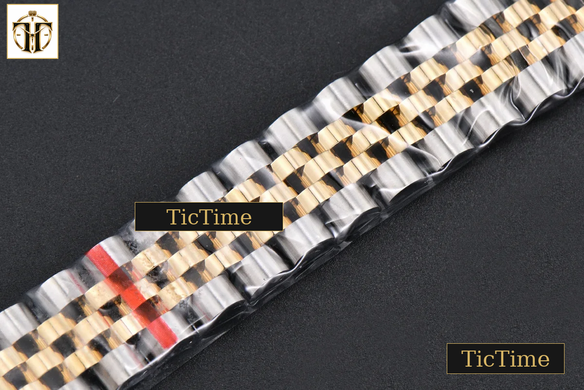 DateJust 904L 31mm GMF Diamond Bezel Red Dial Diamond Marker YG/SS Jubilee Bracelet A2824 — foto 34