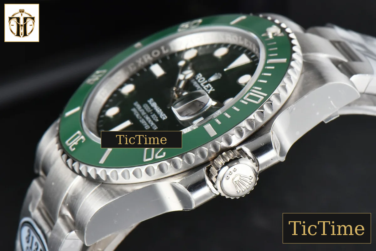 Submariner LV 116610 40mm Clean Factory Green Ceramic Green Dial SS Bracelet VS3135 — foto 10