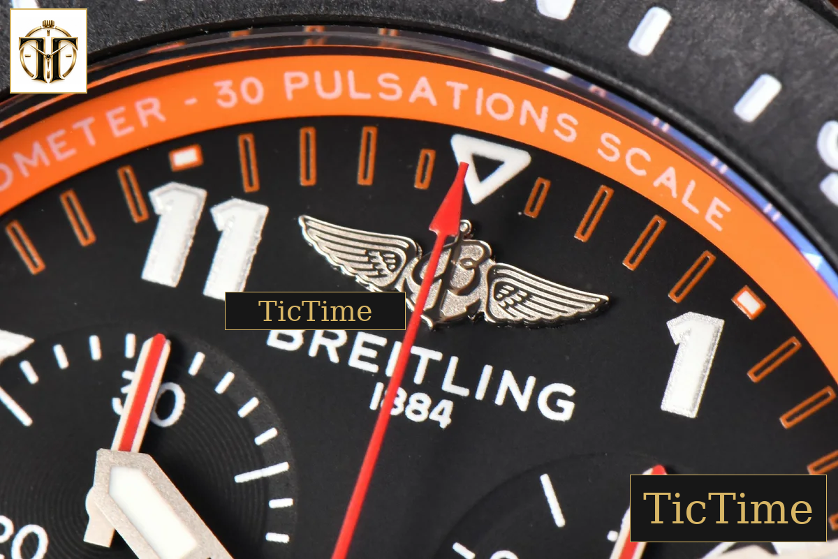 Endurance Pro 44mm OF Orange Chronometer Dial Orange Rubber Strap Swiss Quartz — foto 5