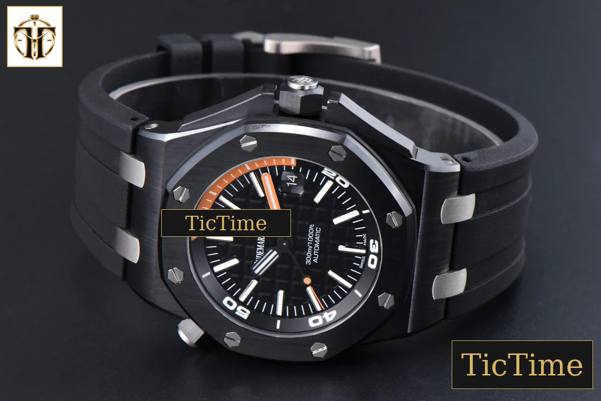 Royal Oak Offshore Diver 15707 42mm ZF Black Ceramic Black Dial Rubber Strap A3120 — foto 14