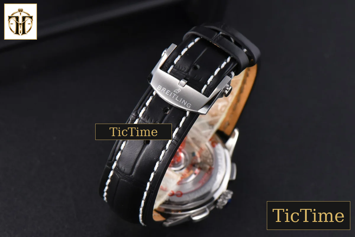 Premier B01 Chrono 42mm GF Gray Dial Black Leather Strap A7750 — foto 22