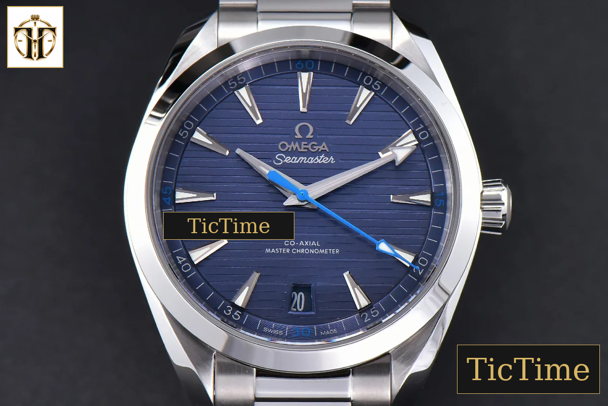 Aqua Terra 150M Light 41mm VSF Blue Dial Blue Hand Silver Markers SS Bracelet A8900 — foto 2