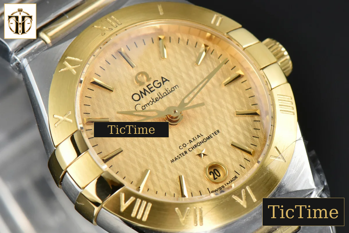 Constellation 29mm TWSF YG Gold Textured Dial YG/SS Bracelet A8700 — foto 10