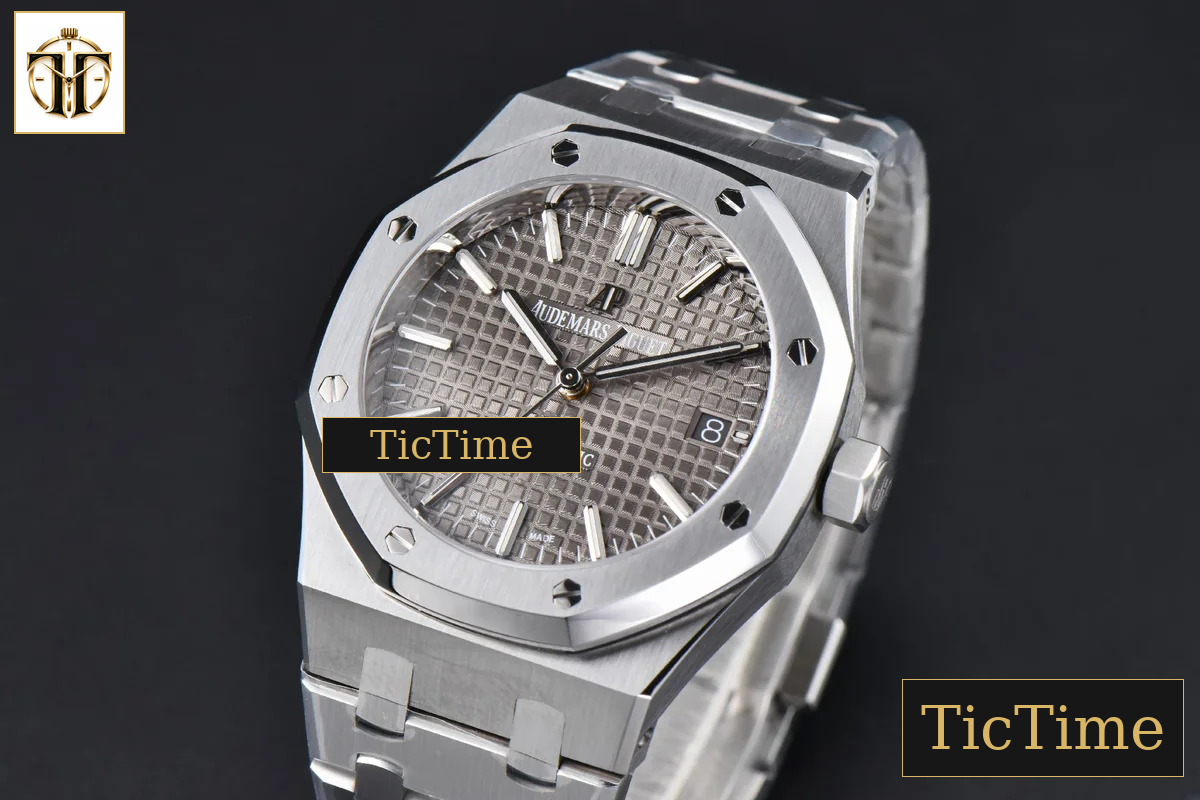 Royal Oak 15450 37mm ZF Gray Textured Dial SS Bracelet SA3120 — foto 4