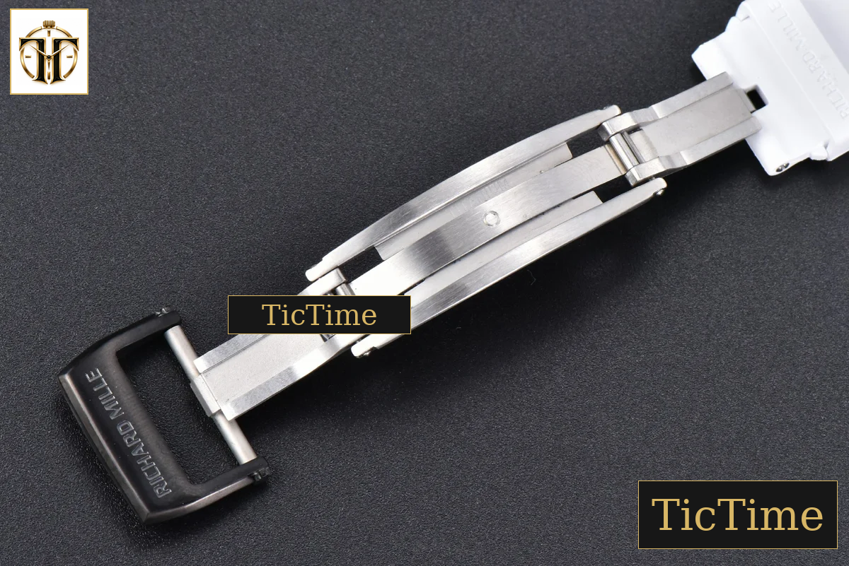 NTPT RM055 42mm RMF Blue Skeleton Dial White Rubber Strap RMUL2 — foto 30