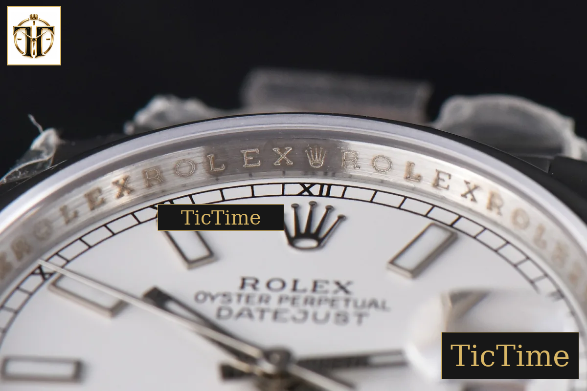 DateJust 36mm GMF SS Smooth Bezel White Dial Lume Marker Oyster Bracelet VR3235 — foto 11