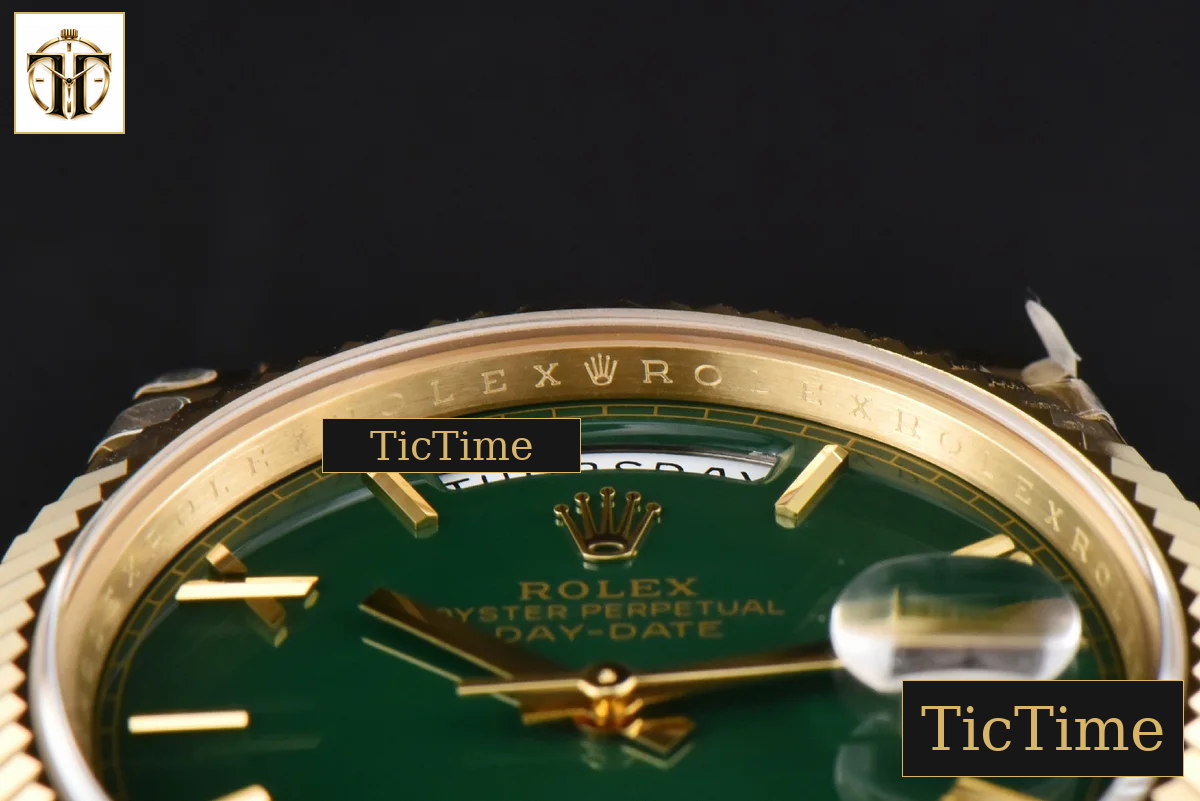 DayDate 904L 40mm GMF YG Green Dial YG Bracelet A3235 — foto 14
