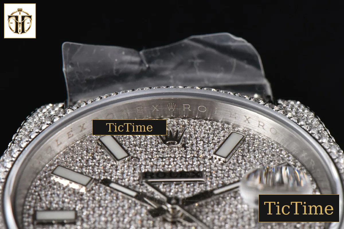 Datejust Full 41mm GMF Diamond Diamond Lume Dial Jubilee Bracelet A2824 — foto 12