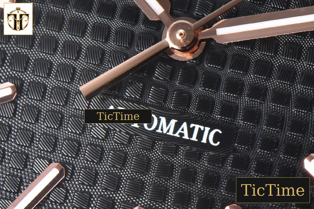 Royal Oak 15400 41mm IPF RG Black Textured Dial Black Leather Strap SA3120 — foto 8