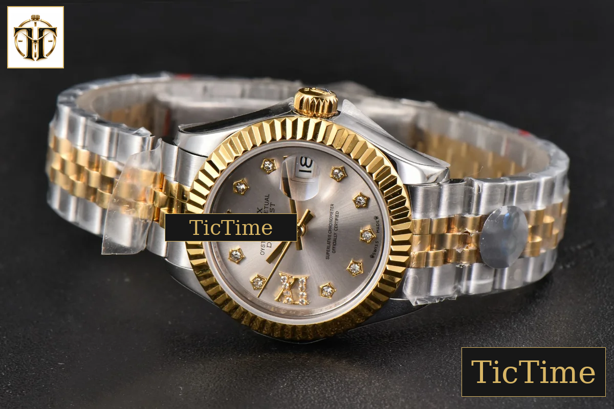 DateJust Ladies 28mm WF YG/SS Silver Dial Diamond Roma Marker Jubilee Bracelet A2236 — foto 16