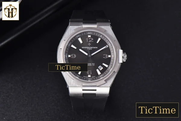 Foto frontal — Overseas 47040 42mm MKF Gray Dial Rubber Strap 9015