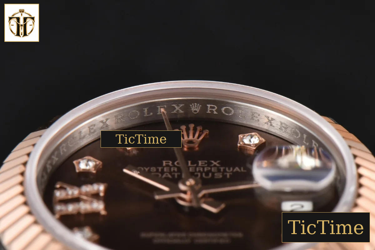 DateJust Ladies 28mm WF RG/SS Brown Dial Diamond Roma Marker Jubilee Bracelet A2236 — foto 14
