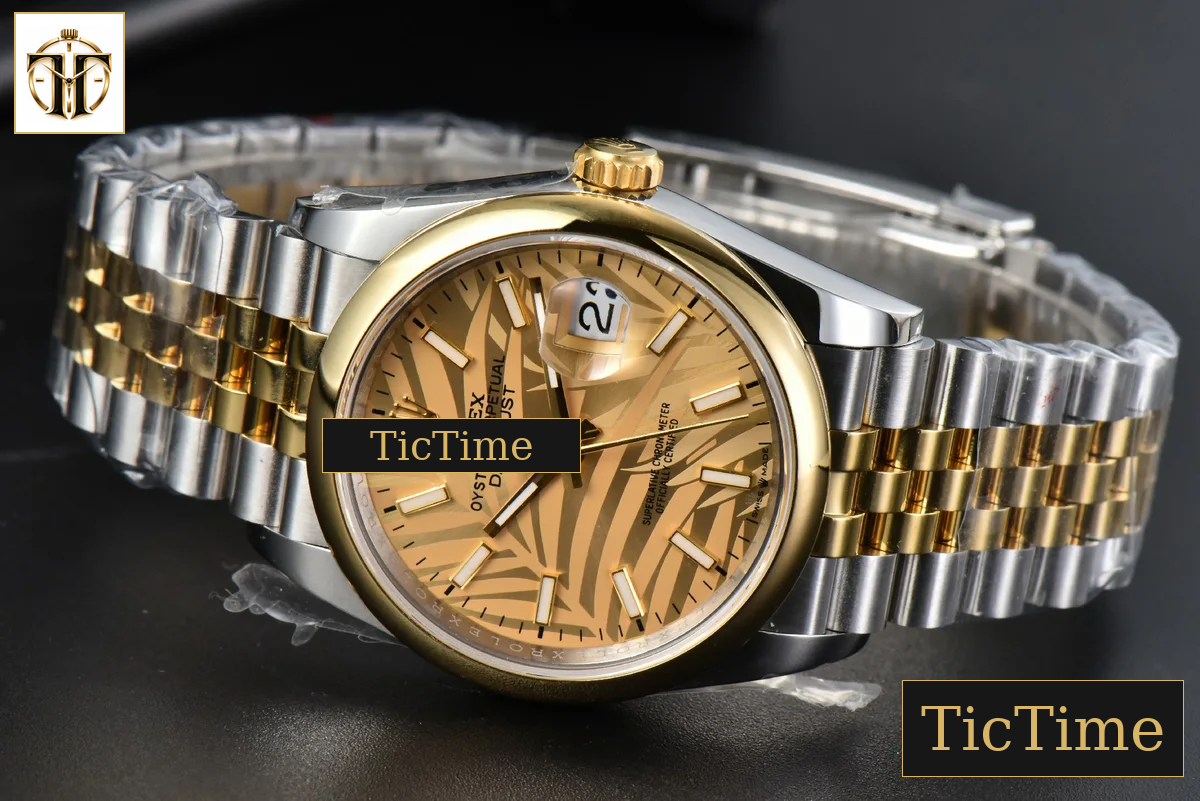 DateJust 36mm BPF YG/SS Smooth YG Plam Dial Jubilee Bracelet A2824 — foto 15
