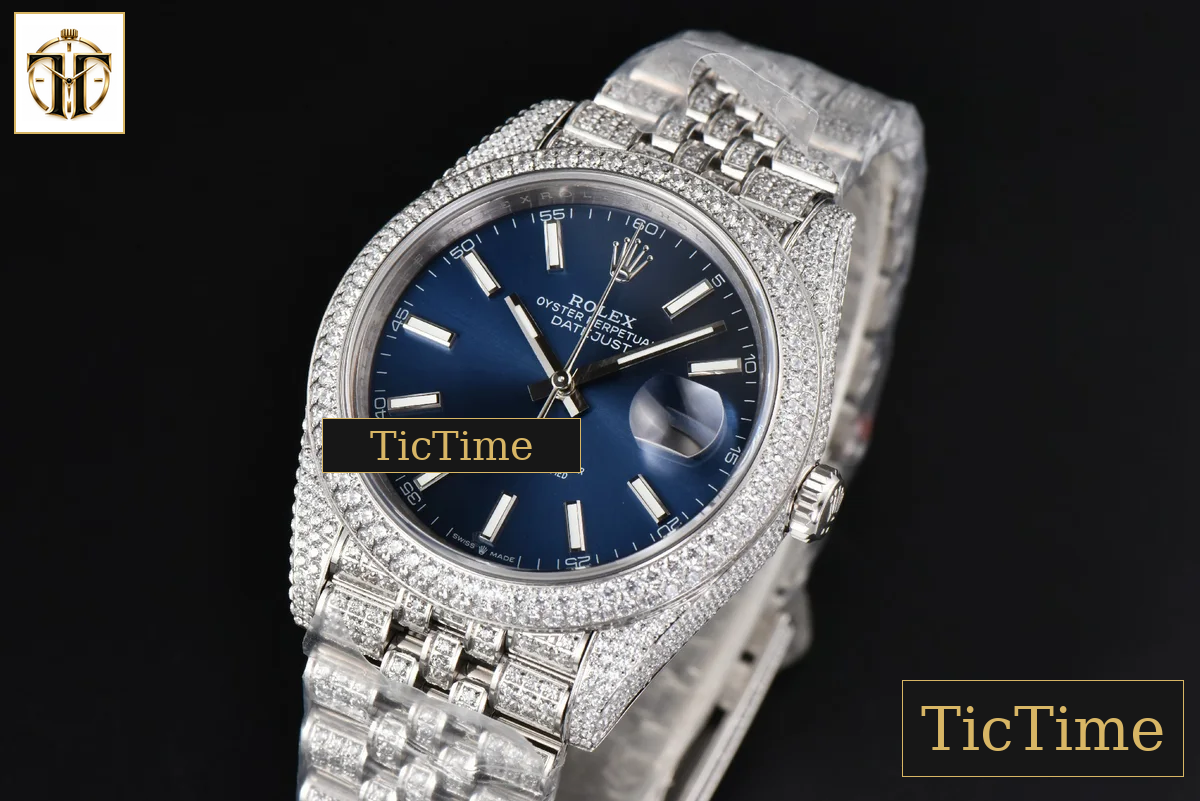 Datejust Full 41mm GMF Diamond Blue Dial Jubilee Bracelet A2824 — foto 4