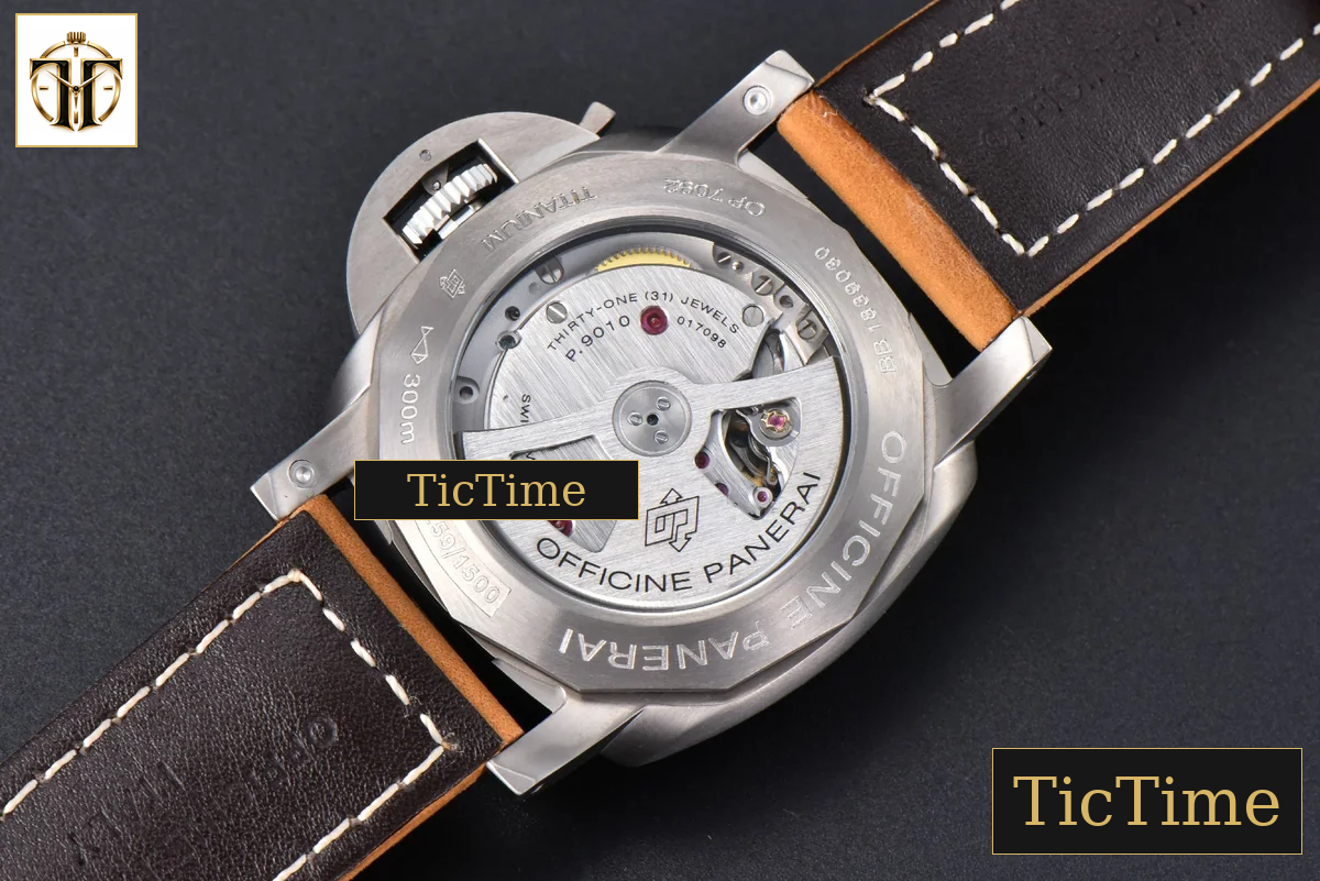 PAM1351 44mm TTF Brown Dial Brown Leather Strap P9001 — foto 18