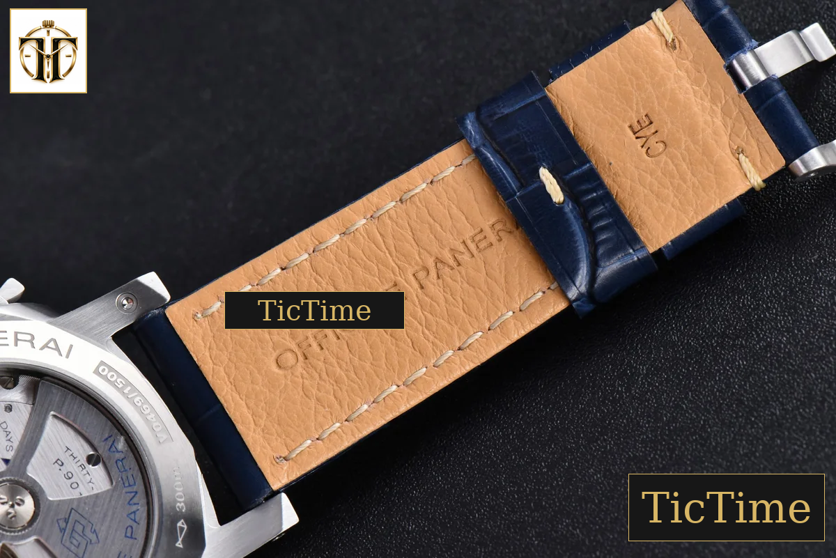 Luminor GMT PAM1033 44mm VSF Blue Dial Blue Leather Strap P9011 — foto 17