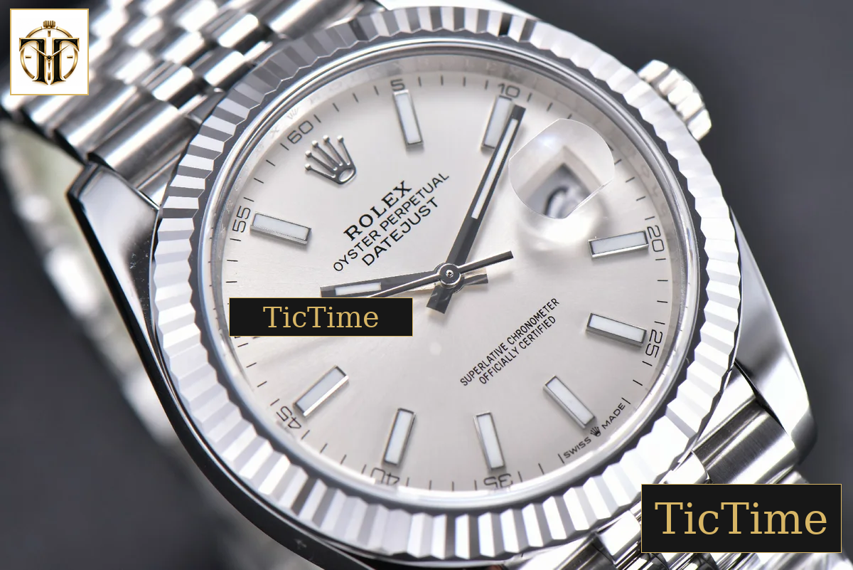 DateJust 904 126334 41mm ARF SS Silver Dial Lume Markers Jubilee Bracelet VR3235 — foto 11