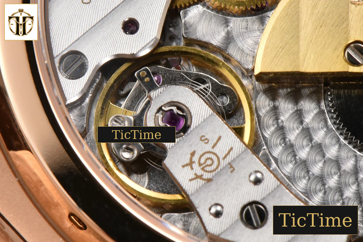 Nautilus 5712 40mm PPF RG Diamond Bezel Gray Dial Diamond Marker Moonphase Brown Leather Strap A240 — foto 18
