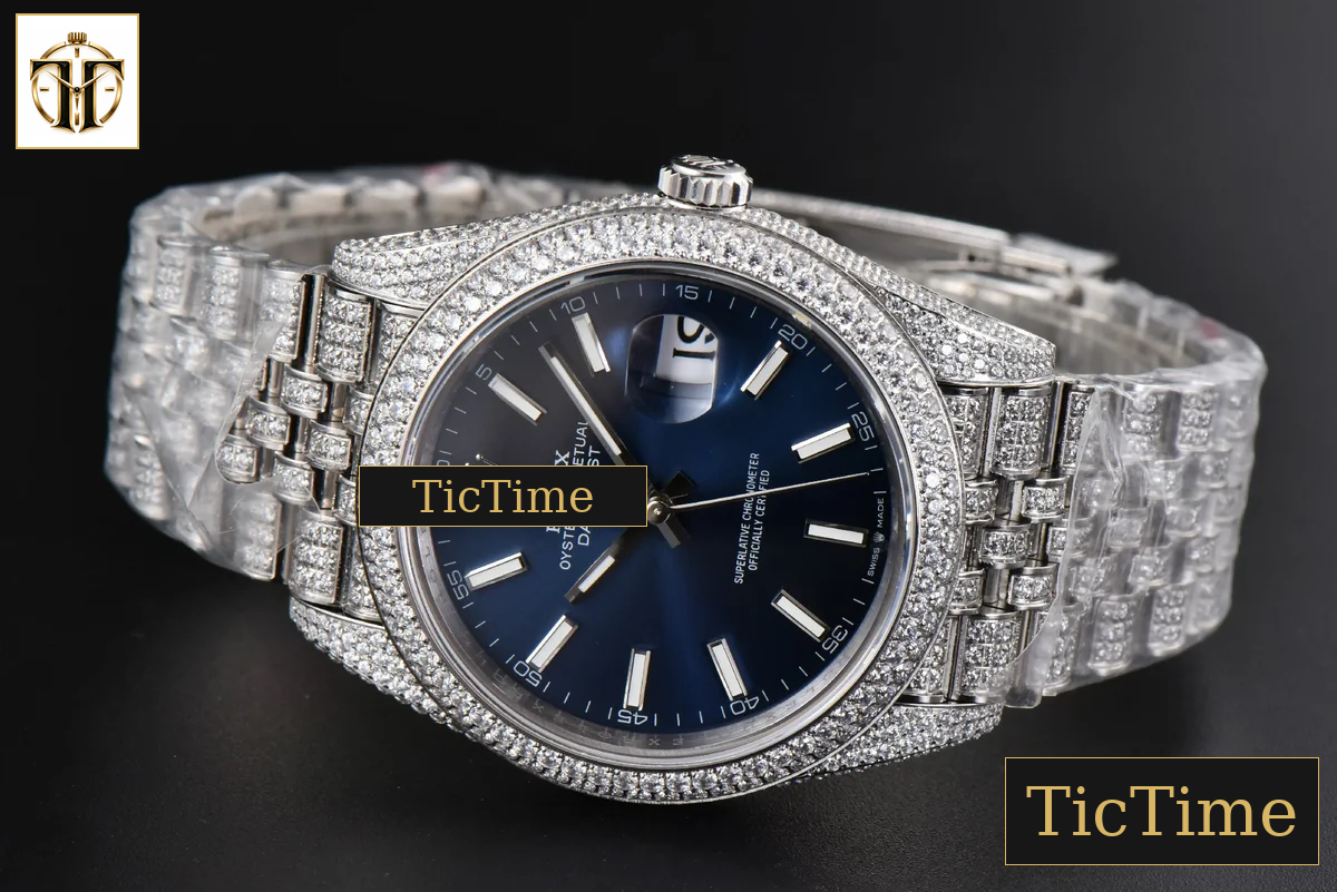 Datejust Full 41mm GMF Diamond Blue Dial Jubilee Bracelet A2824 — foto 16
