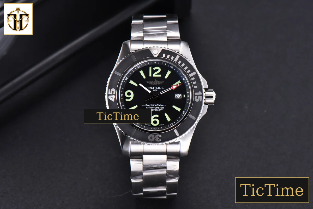Superocean Automatic 44mm TF Black Dial SS Bracelet A2824 — foto 3