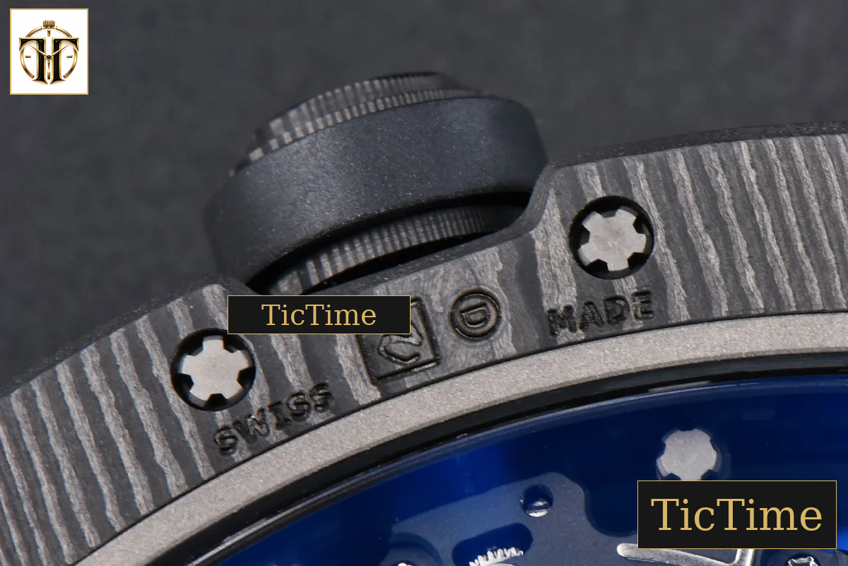 NTPT RM055 42.7mm APSF Gold Skeleton Dial Black Bezel Black Crown Black Rubber Strap RMUL2 — foto 18