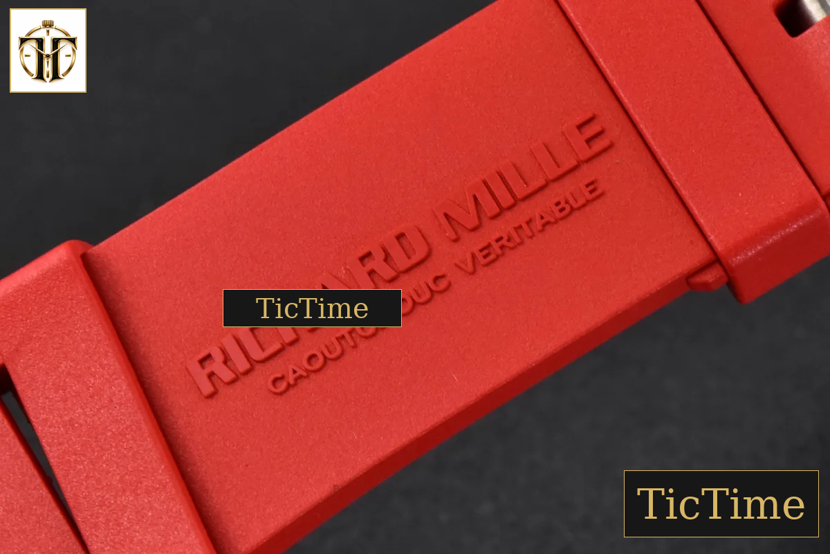 NTPT RM035-02 ZF Skeleton Dial Red Rubber Strap V5 NH05A — foto 24