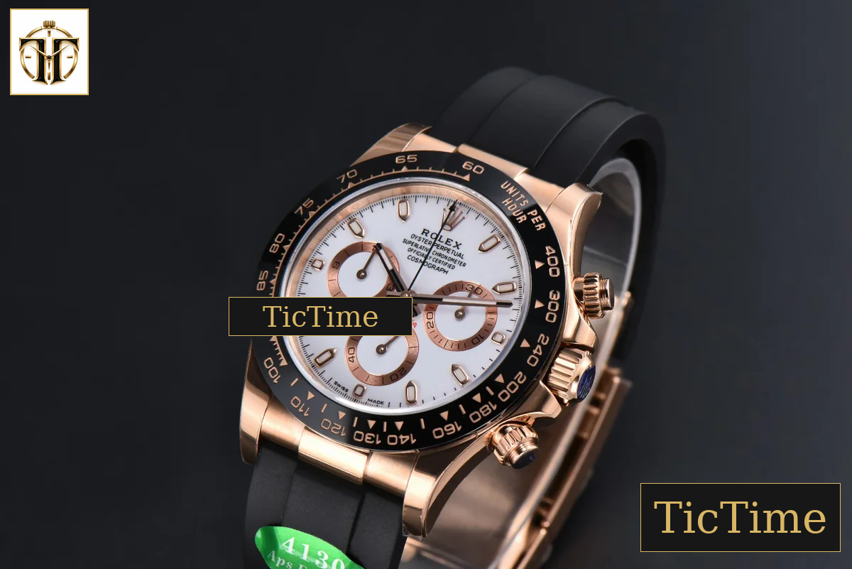 Daytona 116515 APSF RG White Dial Ceramic Bezel Lume Marker Oysterflex Strap Tungsten Version SH4130 — foto 5