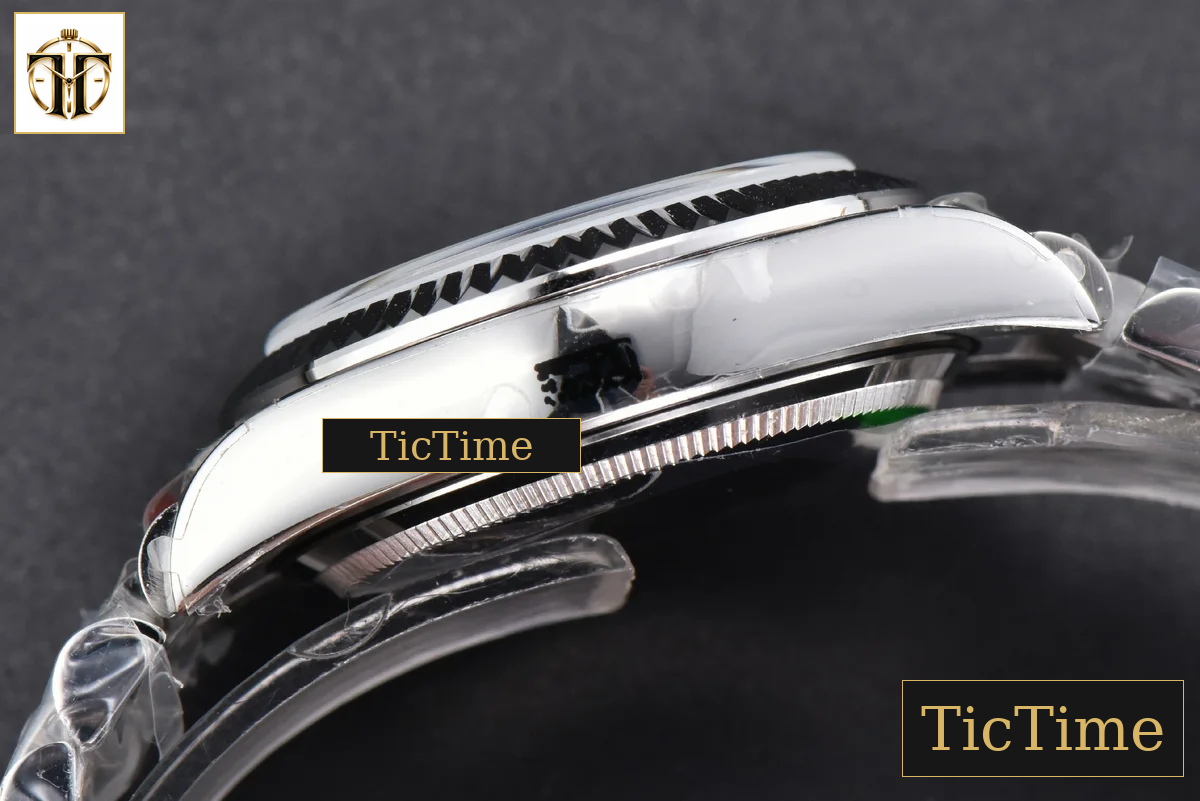 DateJust 904L Fluted Bezel 31mm GMF Blue Flowers Dial President Bracelet A2824 — foto 18