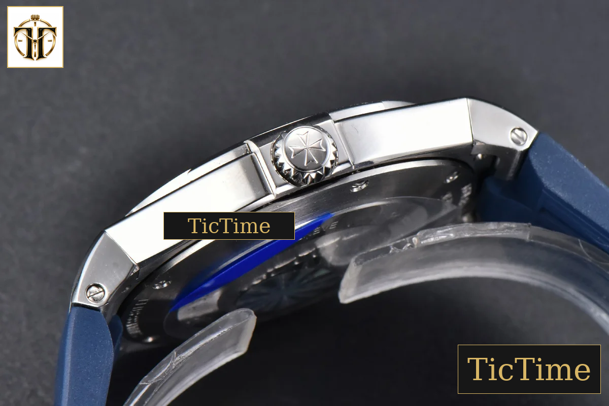 Overseas 47040 42mm PPF Blue Dial Blue Rubber Strap A1226 — foto 14