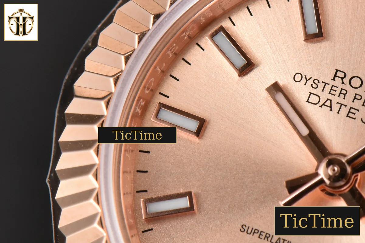 DateJust Ladies 28mm WF RG RG Dial Lume Marker Jubilee Bracelet A2236 — foto 7