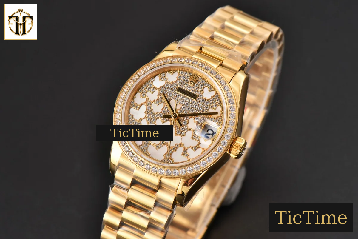 DateJust Ladies 904L 31mm WF YG Diamond Butterfly Dial Oyster Bracelet A2671 — foto 4