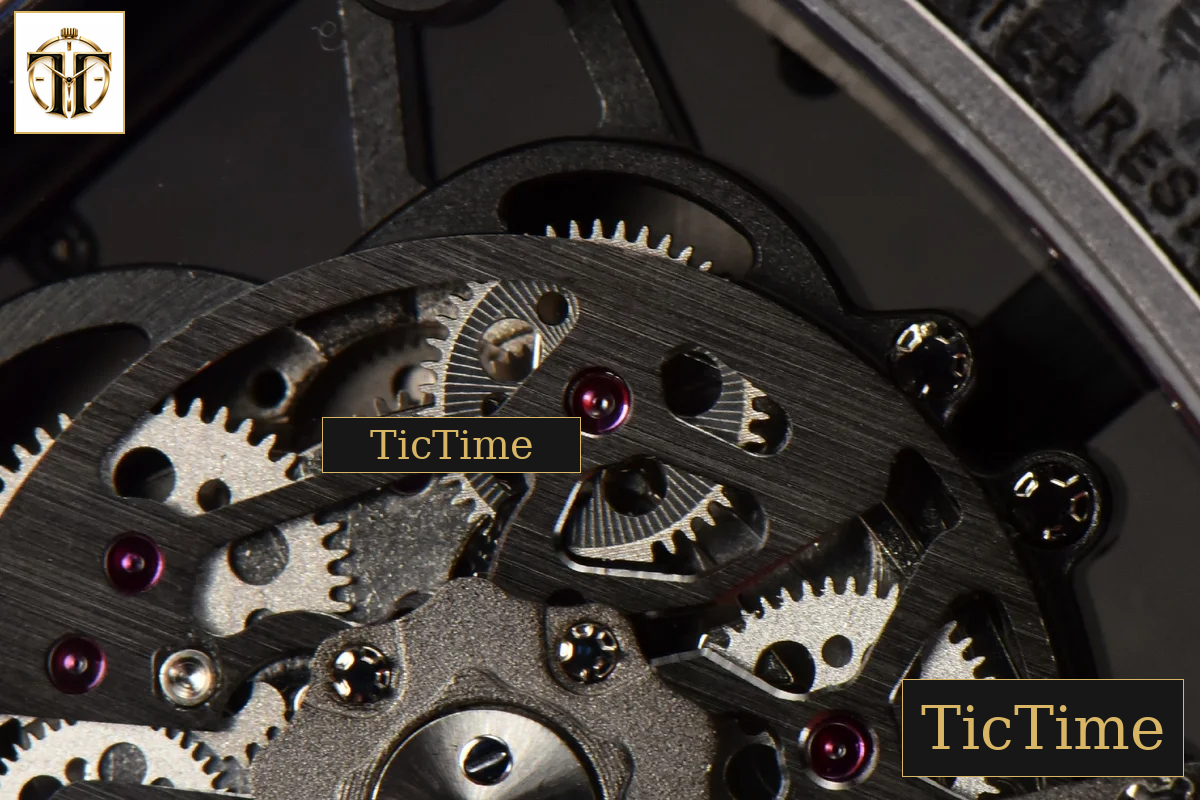 NTPT RM035-02 ZF Skeleton Dial Red Rubber Strap V5 NH05A — foto 21