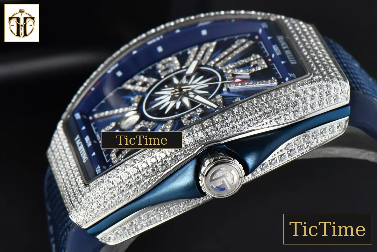 Vanguard V45 45mm ABF Diamond Blue Dial Blue Rubber Strap MIYOTA 9015 — foto 9