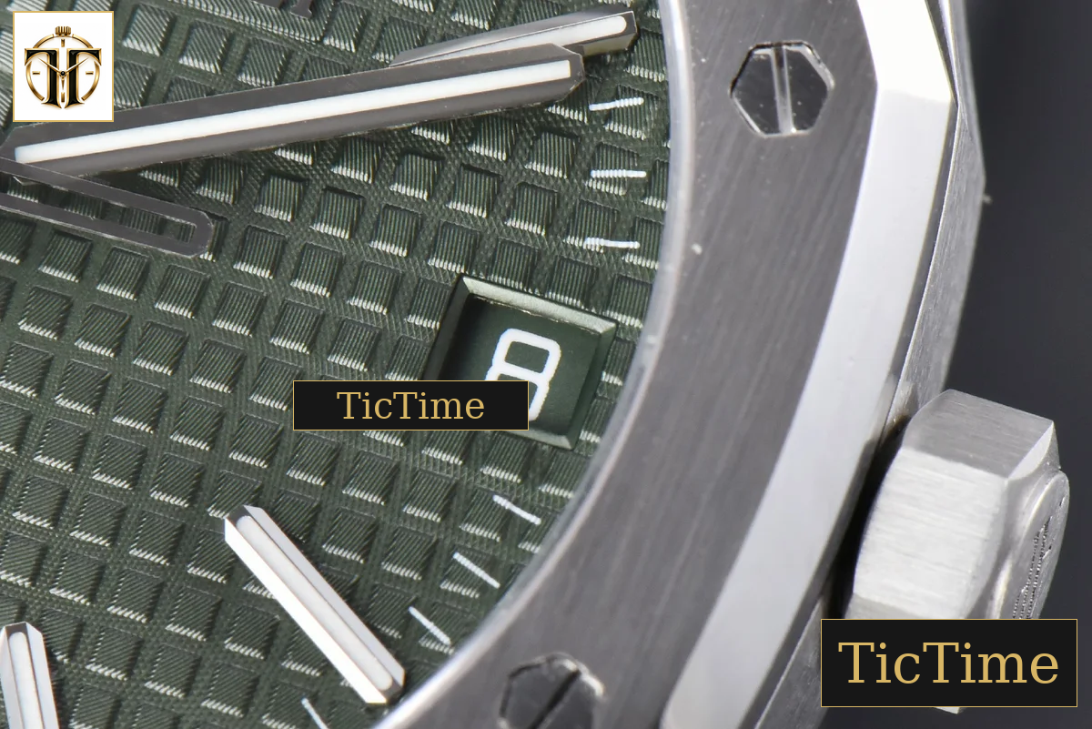 Royal Oak “50th Anniversary” 15510 41mm ORF SS Green Dial SS Bracelet SA4302 — foto 7