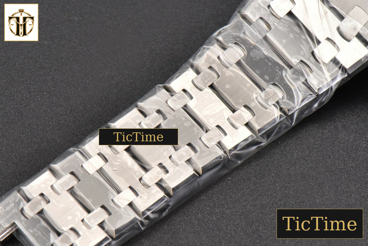 Royal Oak 15500 41mm ZF Blue Textured Dial SS Bracelet (V2 free sprung ) A4302 — foto 26
